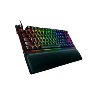 RAZER 雷蛇 猎魂光蛛 V2 竞技版 87键 有线机械键盘 黑色 线性光轴 RGB