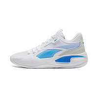 PUMA 彪马 Court Rider Team 中性篮球鞋 195660-02 白/蓝色 40.5