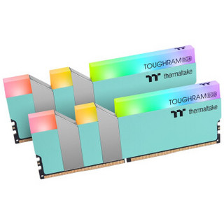 Thermaltake 曜越 Tt（Thermaltake）钢影 RGB DDR4 3600 16GB(8Gx2) 松石绿 内存 松石绿