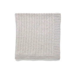 Baby Mode Signature Baby Boys and Girls All Cotton Cable Knit Blanket
