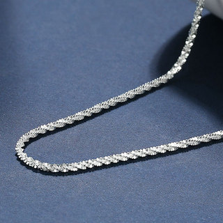 中国白银集团有限公司 星耀系列 时尚925银项链 43cm
