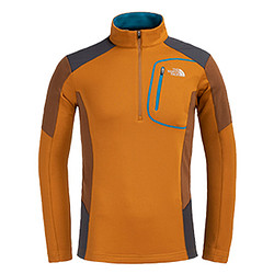 THE NORTH FACE 北面 The North Face 男户外登山吸湿排汗半拉长袖T恤NFT7LF66 驼黄 95(M)