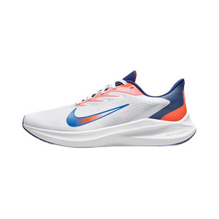 NIKE 耐克 Zoom Winflo 7 男子跑鞋 DN4242-141 白蓝红 47.5