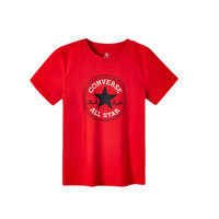 CONVERSE 匡威 CV2022015GS 男童短袖T恤 圆标经典款 学院红 104-110cm(5)