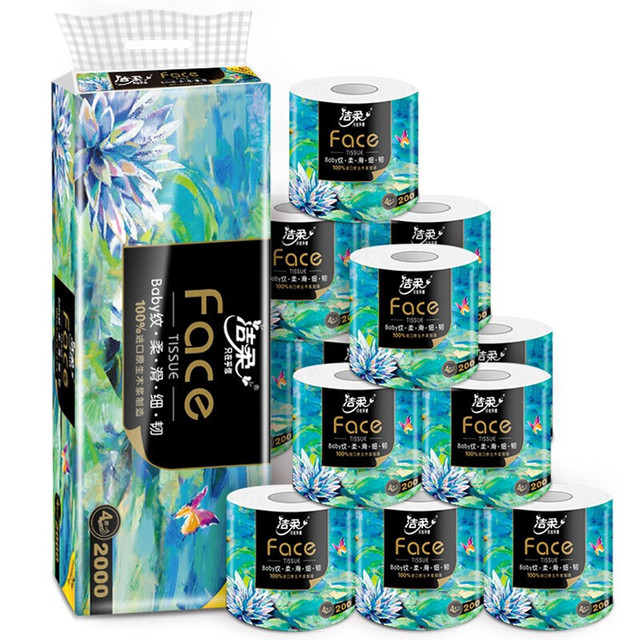 洁柔 油画系列 加厚卷纸 4层200g*10卷