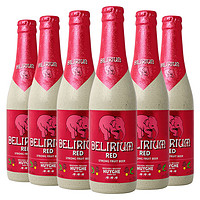 DELIRIUM 粉象 给劲樱桃啤酒 精酿果啤 330ml*6瓶 整箱装 比利时进口