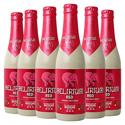 DELIRIUM 粉象 给劲樱桃啤酒 精酿果啤 330ml*6瓶  整箱装 比利时进口