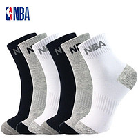 NBA 篮球袜6双装男袜精梳棉吸湿透气四季男人袜运动袜