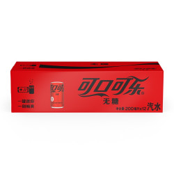 plus会员亲子会员cocacola可口可乐零度zero碳酸饮料200ml12罐