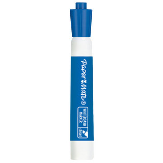 Paper Mate 缤乐美 低味白板笔 斜头蓝色单支装  会议办公可擦笔