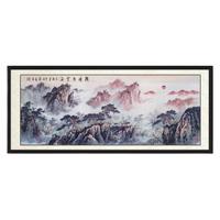 尚得堂 刘磊《朝阳出云海》165x85cm 宣纸 直角黑色实木框
