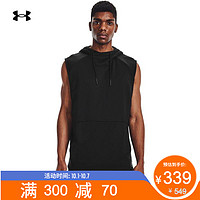 UNDER ARMOUR 安德玛 官方UA库里Curry 男子连帽篮球运动无袖背心1362000 黑色001 L