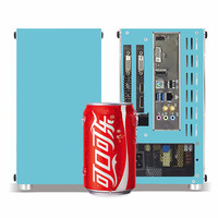 METALFISH 鱼巢 T40 Mini-ITX机箱 全侧透 蓝色