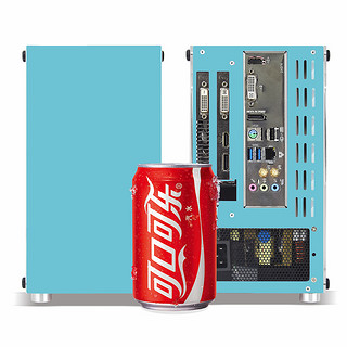 METALFISH 鱼巢 T40 Mini-ITX机箱 全侧透 蓝色