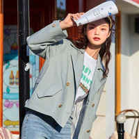 Semir 森马 13010100043 女士短款风衣