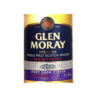 GLEN MORAY 格兰莫雷 经典 波特桶 斯佩塞 单一麦芽威士忌 40%vol 700ml