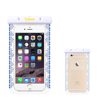 tuban 手机防水袋 蓝色波点 小号