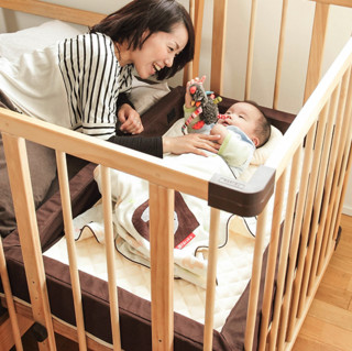 Farska F746053 婴儿床+乳胶床垫 日本款 大号