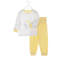 Bornbay 贝贝怡 203T2161 儿童纯棉长袖套装 黄色 120cm
