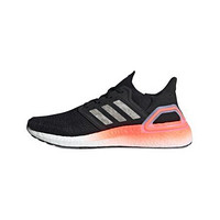 adidas 阿迪达斯 Ultraboost 20 中性跑鞋 EG0756 一号黑/白/信号珊瑚粉 39