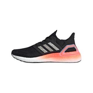 adidas 阿迪达斯 Ultraboost 20 中性跑鞋 EG0756 一号黑/白/信号珊瑚粉 36.5