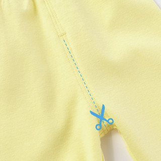 Bornbay 贝贝怡 203T2161 儿童纯棉长袖套装 黄色 90cm