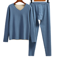 La Chapelle 拉夏贝尔 男士保暖内衣套装 0289-0319-BQ 蓝色 XL