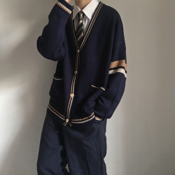 Anzmo贩卖元气 JK/DK制服 水原町针织开衫毛衣外套 
