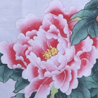 尚得堂 许丽《花开富贵》85x85cm 宣纸