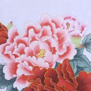 尚得堂 许丽《花开富贵》85x85cm 宣纸