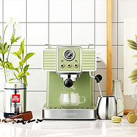 PETRUS 柏翠 PE3690复古意式浓缩咖啡机家用小型全半自动15bar蒸汽打奶泡