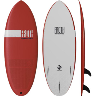 BOARDWORKS Froth 传统冲浪板 短板 4430289510 红色/灰色 5尺
