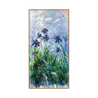 印象斑斓 阿杰 Jack《丁香鸢尾花》90x180cm 布面油画 简约框