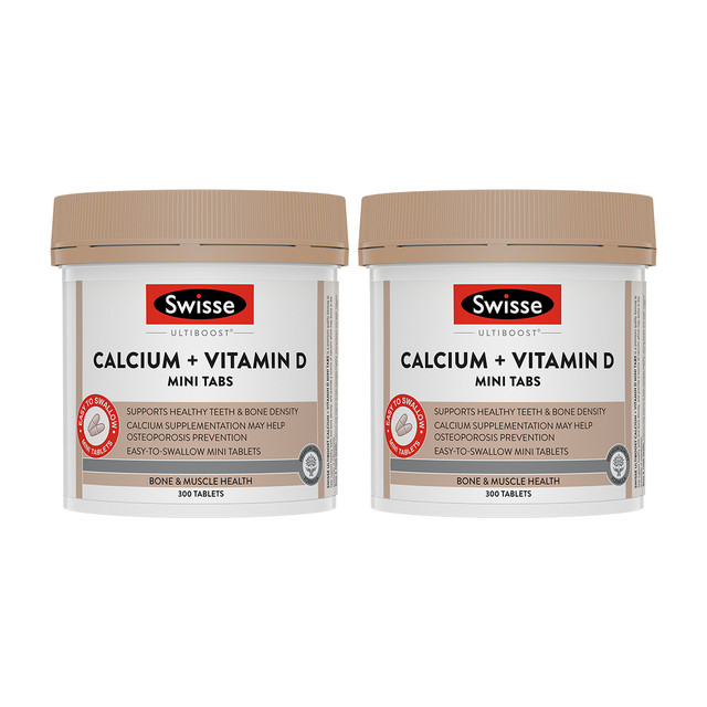 Swisse 斯维诗 钙+维生素D 柠檬酸钙片海外进口 min钙300片*2