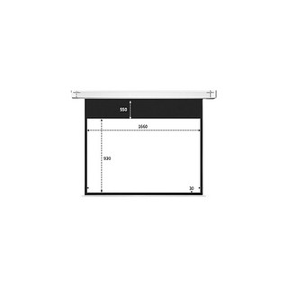 Redleaves 红叶 75英寸16:9电动白波纤幕布