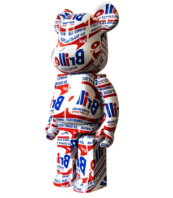 bearbrick艺术家安迪沃霍尔brillo盒子1000积木熊