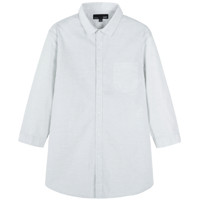 Semir 森马 男士中袖衬衫 13-039191256 白灰色 M