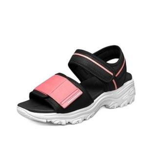 SKECHERS 斯凯奇 Dlite Sandal 女子凉鞋 119239/BKPK 黑/粉 37