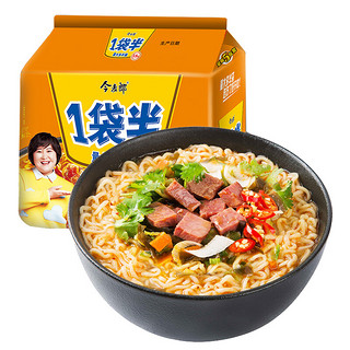 今麦郎 方便面  一袋半 香辣牛肉面 144g*5袋