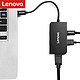 Lenovo 联想 type-c笔记本电脑扩展坞USB3.0分线器拓展坞USB-C转HDMI转化器 S705(USB*3 HDMI PD供电)