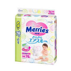 Merries 妙而舒 婴儿纸尿裤 M 76片