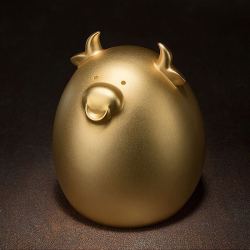 铜师傅现货铜师傅摆件金牛工艺品牛转乾坤生肖牛牛气冲天旺牛储蓄罐