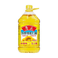 luhua 鲁花 压榨葵花仁油3.68L剥壳去皮物理压榨一级食用油