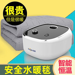 环鼎 水暖电热毯电褥子多人家用加厚水暖毯智能温控水循环静音孕婴可用TT200×180-8X-135W