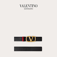 GIOVANNI VALENTINO 卓凡尼·华伦天奴 华伦天奴/VALENTINO GARAVANI双面VLogo Signature小牛皮腰带皮带