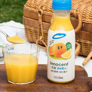 innocent 天真 NFC多肉橙汁 330ml*4瓶