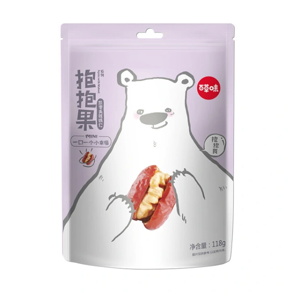Be&Cheery 百草味 抱抱果灰枣夹核桃118g