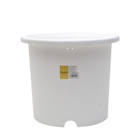 IRIS 爱丽思 Deepot深型 圆形花盆 白色 32.8*28.1cm