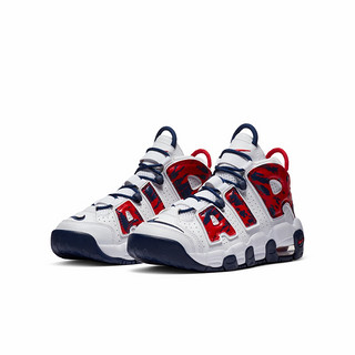 NIKE 耐克 Air More Uptempo (GS) 大童休闲运动鞋 CZ7885-100 白/红色 36