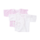 有券的上：全棉时代 婴儿纱布短款衣服 粉色+白色 2件套